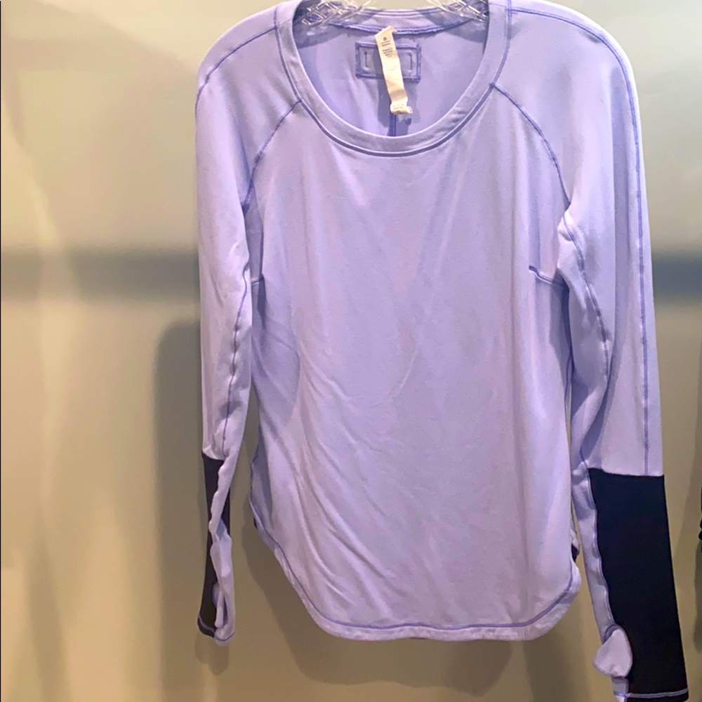 Lavender and black Lululemon shirt